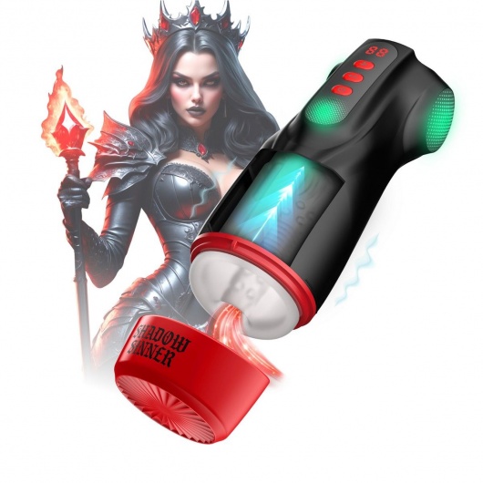 Интерактивный мастурбатор Raven с вакуумом, вибрацией и подсветкой - Shots Media BV - в Барнауле купить с доставкой