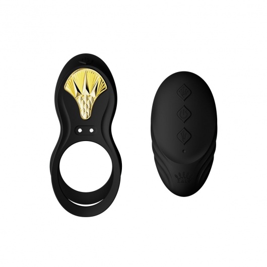 Черное эрекционное виброкольцо Bayek с пультом ДУ - Zalo - в Барнауле купить с доставкой