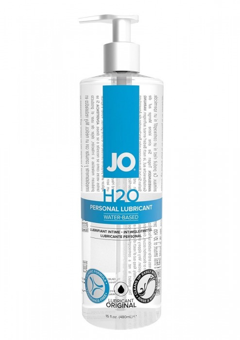 Лубрикант на водной основе JO Personal Lubricant H2O с дозатором - 480 мл. - System JO - купить с доставкой в Барнауле