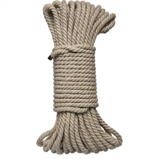 Бондажная пеньковая верёвка Kink Bind   Tie Hemp Bondage Rope 50 Ft - 15 м. - Doc Johnson - купить с доставкой в Барнауле