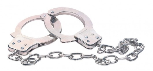 Наручники из металла с длинной цепочкой CHROME HANDCUFFS METAL HANDCUFFS W. KEY - NMC - купить с доставкой в Барнауле