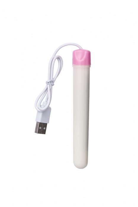 Мастурбатор-вагина в белой колбе с присоской и функцией нагрева - A-toys - в Барнауле купить с доставкой