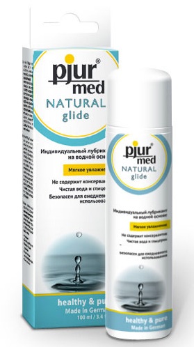 Нейтральный лубрикант на водной основе pjur MED Natural glide - 100 мл. - Pjur - купить с доставкой в Барнауле