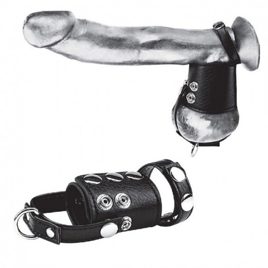 Кольцо на член и мошонку Cock Ring With 2  Ball Stretcher And Optional Weight Ring - BlueLine - в Барнауле купить с доставкой