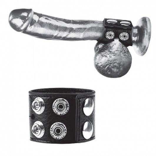 Ремень на член и мошонку 1.5  Cock Ring With Ball Strap - BlueLine - купить с доставкой в Барнауле