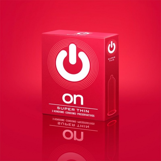 Супертонкие презервативы ON) Super Thin - 3 шт. - ON) - купить с доставкой в Барнауле