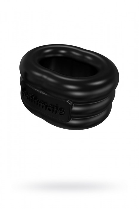 Чёрное эрекционное виброкольцо Stretch - Bathmate - в Барнауле купить с доставкой