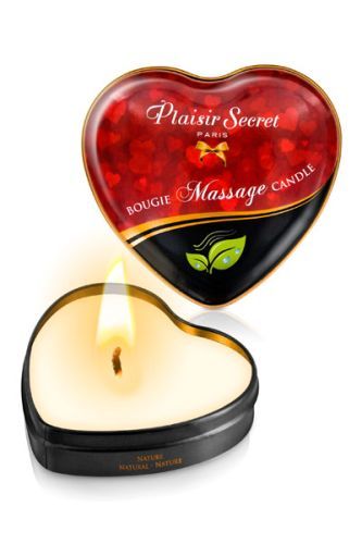 Массажная свеча с нейтральным ароматом Bougie Massage Candle - 35 мл. - Plaisir Secret - купить с доставкой в Барнауле