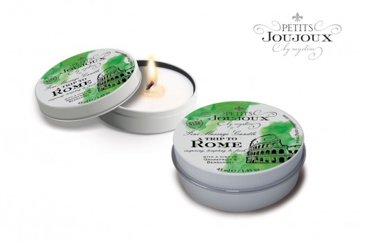 Массажная свеча Petits Joujoux Rome с ароматом грейпфрута и бергамота - 33 гр. - MyStim - купить с доставкой в Барнауле