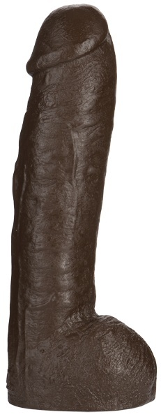 Большая насадка для трусиков Vac-U-Lock Realistic Hung - 31,7 см. - Doc Johnson - купить с доставкой в Барнауле