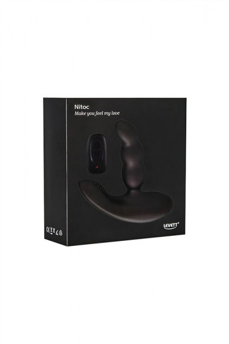 Черный силиконовый стимулятор простаты Levett Nitoc с пультом ДУ - Levett - в Барнауле купить с доставкой