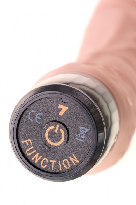 Реалистичный телесный вибратор A-Toys - 19,3 см. - A-toys