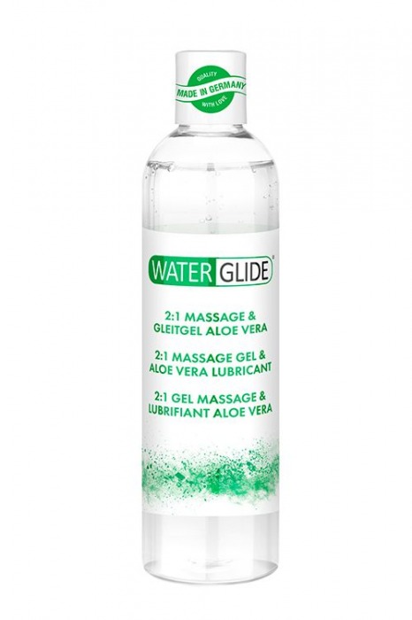 Гель-смазка 2-в-1 MASSAGE   LUBRICANT ALOE VERA - 300 мл. - Waterglide - купить с доставкой в Барнауле