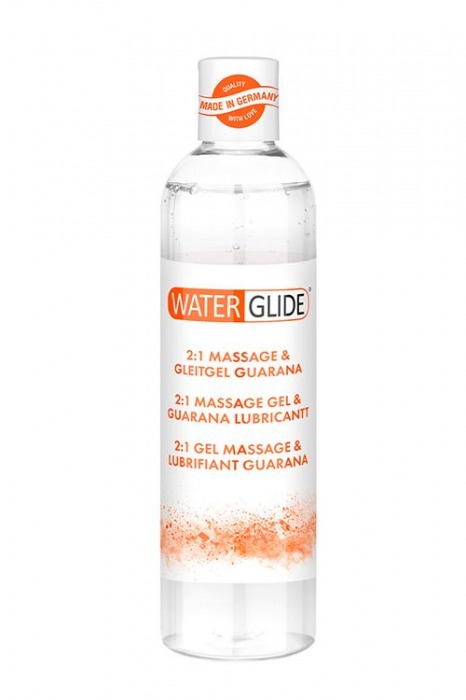 Гель-смазка 2-в-1 MASSAGE   LUBRICANT GUARANA - 300 мл. - Waterglide - купить с доставкой в Барнауле