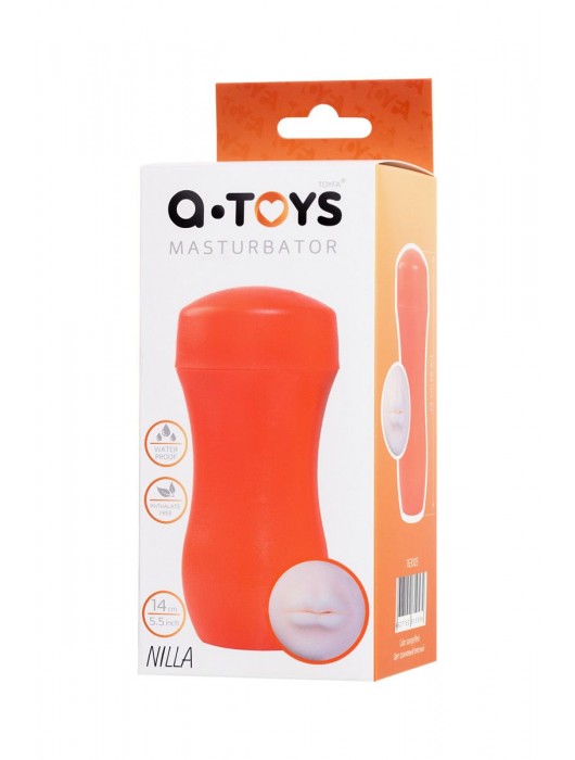 Мастурбатор-ротик A-Toys в оранжевой колбе - A-toys - в Барнауле купить с доставкой