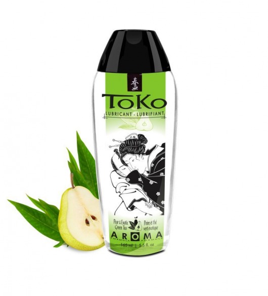 Интимный гель TOKO Pear   Exotic Green Tea с ароматом груши и зеленого чая - 165 мл. - Shunga - купить с доставкой в Барнауле