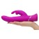 Лиловый вибратор Curve Thrusting Rechargeable Rabbit Vibrator - 24,1 см. - Happy Rabbit