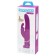 Лиловый вибратор Curve Thrusting Rechargeable Rabbit Vibrator - 24,1 см. - Happy Rabbit