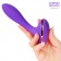 Фиолетовый вибростимулятор G-точки с широким основанием - 15,5 см. - Cosmo