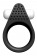 Чёрное эрекционное кольцо LIT-UP SILICONE STIMU RING 1 BLACK - Dream Toys - в Барнауле купить с доставкой Чёрное эрекционное кольцо LIT-UP SILICONE STIMU RING 1 BLACK - Dream Toys - в Барнауле купить с доставкой