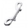 Серебристый двухсторонний карабин TOYFA Metal - ToyFa - купить с доставкой в Барнауле